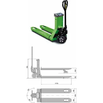 Paletový vozík Paletový vozík s váhou TPWLKM