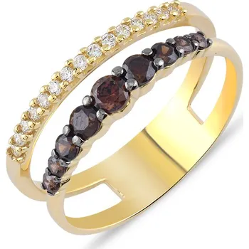 Prsten Lillian Vassago Zlatý prsten se zirkony LLV59-GR007 Velikost prstenu: 54