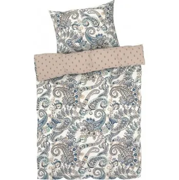 Povlečení KSTL 2-dílné ložní povlečení Renforcé, 140 x 200 cm, 70 x 90 cm ornamenty/bílá