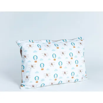 Povlak na dekorativní polštářek Tulimese Náhradní povlak letadla a balóny cappuccino VELIKOST NÁHRADNÉHO POVLAKU: POVLAK 60X40 CM