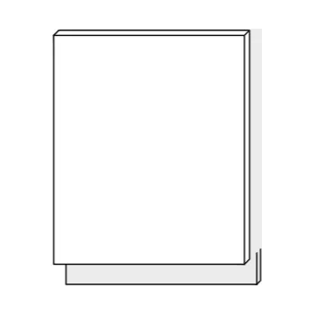 Koupelnový nábytek ArtExt Dvířka na myčku Napoli ZM / 60 POVRCHOVÁ ÚPRAVA DVÍŘEK: MAT, Barva sokla: Bílá