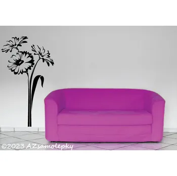 Samolepící dekorace Samolepky na zeď - Gerbery - M (35 x 60 cm)