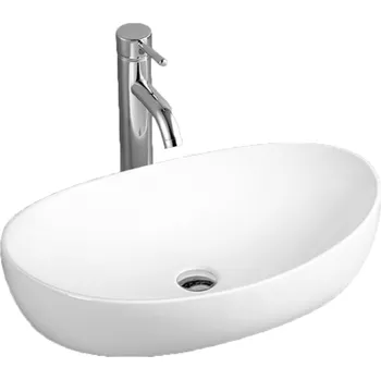 Umyvadlo LaVita Barco umyvadlo 65x42 cm oválné na pult bílá 5908211410173