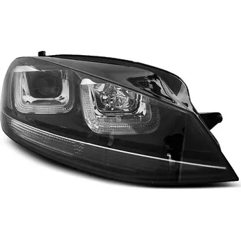 Přední světlomet TUNING-TEC Přední světla VW Golf VII 11.12- - černé U-TYPE LED BLACK LINE