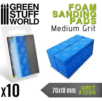 Plastikový model Pružná brusná destička 70x18 mm, zrnitost 1200 (10 ks)