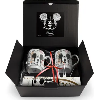 jídelní souprava Egan DISNEY COFFEE IN THE CITY Sada 2 stohovatelných hrnků + 2 prostírek PP LONDON