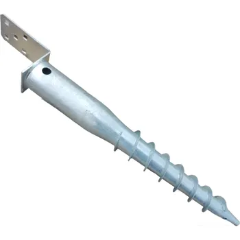 Zemní vrut Zemní vrut s patkou L - 1000 / 120mm, Zn.