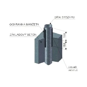 Venkovní osvětlení KOOPERATIVA Manžeta OMP 108 12300-00012