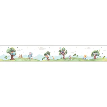 Samolepící dekorace ICH Wallcoverings Dětská samolepící bordura se zvířátky 474-2, Pippo, ICH Wallcoverings, velikost 0,16 x 5 m