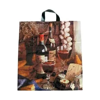 Nákupní taška Nákupní taška s uchem 44 x 50 cm - víno