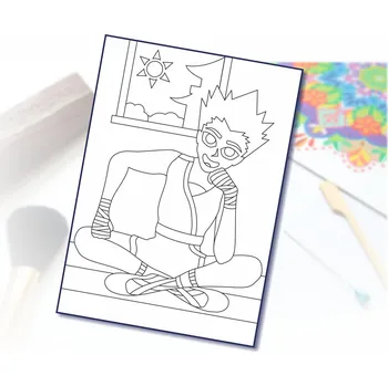 Radost v písku Šablona na pískování Anime Varianta: A5 (148 x 210 mm)