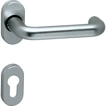 Dveřní kování MP-KOVÁNÍ Interiérová klika COSLAN - R OVÁL broušený nerez