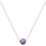 NUBIS® Ocelový náhrdelník s opálem - kulička 6 mm - NBP61-OP38