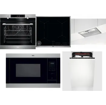 Set domácích spotřebičů AEG BPK556360M + AEG Mastery SenseBoil IAE64413XB + AEG DGB3523S + AEG Mastery MSB2547D-M + AEG Mastery MaxiFlex FSE73507P
