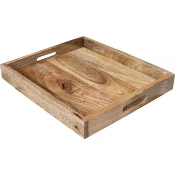 Indický nábytek - Tác 40x5x35 z indického masivu mango Mango natural