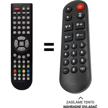 Dálkový ovladač ECG 22LHD143PVR náhradní dálkový ovladač pro seniory