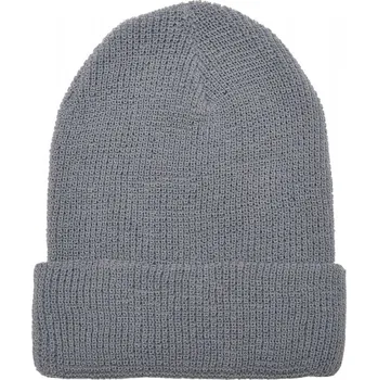 Čepice Recycled Yarn Waffle Knit Beanie - grey