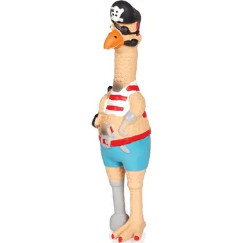 Hračka pro psa Pirát kuře plněné se zvukem, 23cm