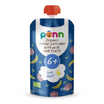 Dětská kaše SALVEST Põnn BIO Mléčná kaše na dobrou noc s ovocem 110 g