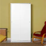 Designová šatní skříň Yagil 182 cm bílá