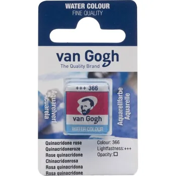 Vodová barva Akvarelová barva v půlpánvičce Van Gogh - 366 Quinacridone Rose