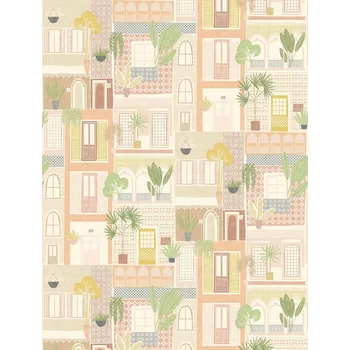 Tapeta Vliesový panel na zeď s okny 323106, 2,12x2,8m, Explore, Eijffinger