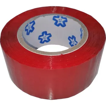 Lepicí páska Euro Habitat Barevná lepící páska pro eshop cca 150m - Červená