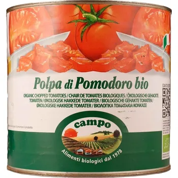 BIO rajčata sekaná sterilovaná - Campo, 2,5 kg