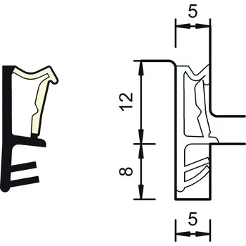Těsnění do okna a dveří Deventer SP 6850 béžová