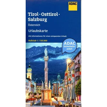 ADAC Urlaubskarte Österreich: Tirol, Osttirol, Salzburg 1:150 000