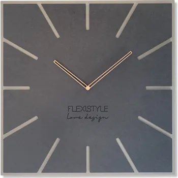 Hodiny Stylové čtvercové hodiny v antracitové barvě