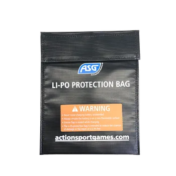 ASG ASG ochranný nehořlavý vak pro baterie, 21x18 cm - Černá