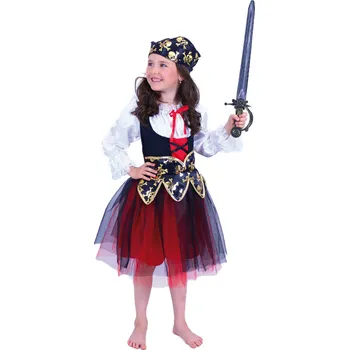 Rappa Kostým Pirátka s šátkem dětský