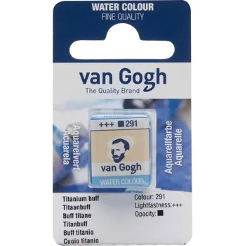 Vodová barva Akvarelová barva v půlpánvičce Van Gogh - 291 Titanium Buff