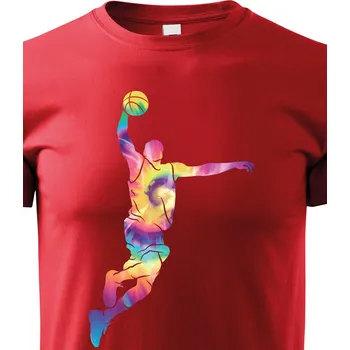 Chlapecké tričko Dětské tričko Basketbalista, Barva Červená, Velikost 158 cm/12 roků, Canvas Dětské tričko Bezvatriko.cz 1762