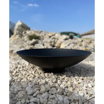 Mísa z lakované oceli na vodu BLACK 80 x 21cm