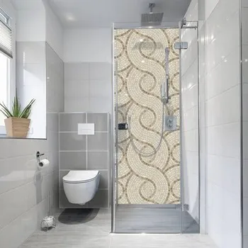 Obklad Samolepící PVC tapeta do koupelny mySPOTTI fresh MarbleStoneMosaik 100x210 cm