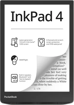 Čtečka elektronické knihy PocketBook InkPad 4 Stardust Silver