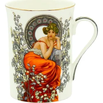 Home Elements Porcelánový hrnek 300 ml Mucha světlý