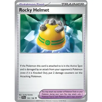 Karetní hra Rocky Helmet 193/198 - Scarlet & Violet Typ karty: Reverse Holo