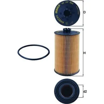 Olejový filtr Olejový filtr KNECHT OX 157D