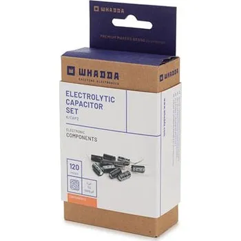 Sada nářadí Sada elektrolytických kondenzátorů 120 ks, 1 uF - 1000 uF, Whadda K/CAP2