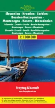 Automapa: Slovinsko, Chorvatsko, Srbsko, Bosna-Hercegovina, Černá Hora, Makedonie 1:1 000 000 - Freytag & Berndt (2011)