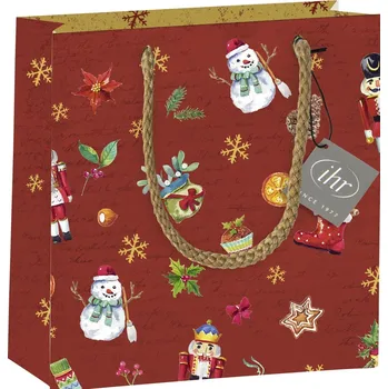 Dárková taška IHR FESTIVE TRADITION red papírová taška