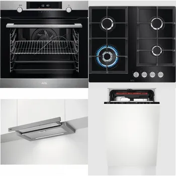 Set domácích spotřebičů AEG BPK556360M + AEG Mastery SpeedBurner HKB64420NB + AEG DPE5660M + AEG Mastery MaxiFlex FSE73507P