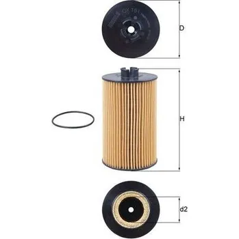 Filtr do auta Olejový filtr MAHLE OX 161D