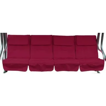 Zahradní houpačka Polstr houpačka Milano (4ks) vínová VeGA