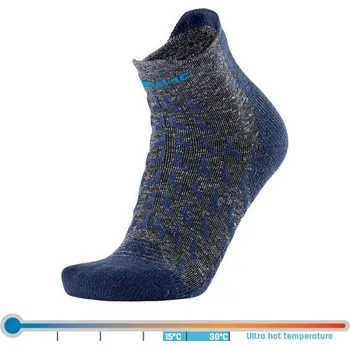Pánské termo ponožky Therm-ic Trekking UltraCool Linen Ankle Grey/Navy 39-41
