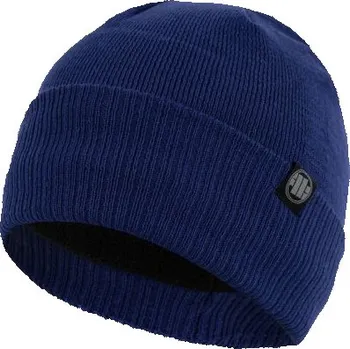 Čepice PitBull West Coast - zimní pletená čepice SMALL LOGO královsky modrá