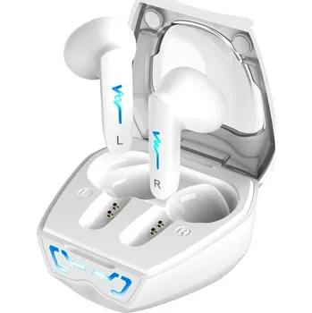 Sluchátka GENIUS bezdrátový headset TWS HS-M920BT/ bílý/ LED/ Bluetooth 5.0/ USB-C nabíjení